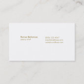 キュートモノグラムケーキデコレータベーカーベーカリー 名刺 (裏面)