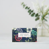 キュートモノグラムフローラドゥラ助産師誕生コーチ 名刺 (スタンド正面)