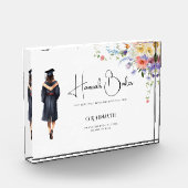 キュートモノグラムフローラ卒業 フォトブロック (左)