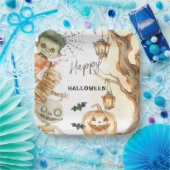 キュートモンスターズスポオクタキュラーキッズハローウィンパーティ ペーパープレート (パーティー)