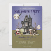 キュートモンスターズスポオクタキュラーハローウィンパーティ 招待状 (正面)