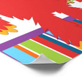 キュートモンスターズ子供の誕生日パーティーカスタムバナー ポスター (角)