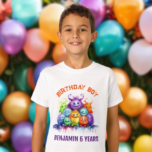 キュートモンスターズ子供の誕生日パーティー Tシャツ