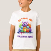 キュートモンスターズ子供の誕生日パーティー Tシャツ (正面)