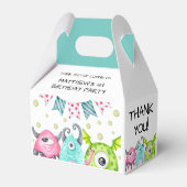 キュートモンスターズ少年誕生日サンキューオフィードボックス フェイバーボックス (正面サイド)