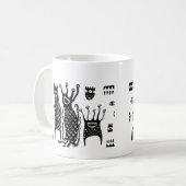 キュートモンスター コーヒーマグ - かわいい おもしろい セラミック カップ (正面左)