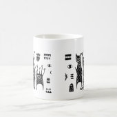 キュートモンスター コーヒーマグ - かわいい おもしろい セラミック カップ (中央)