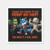 キュートモンテリフィックファライトデイハローウィンパーティ スタンダードカクテルナプキン (正面)