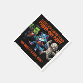 キュートモンテリフィックファライトデイハローウィンパーティ スタンダードカクテルナプキン (角)