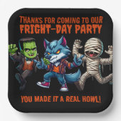 キュートモンテリフィックファライトデイハローウィンパーティ ペーパープレート (正面)