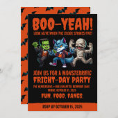 キュートモンテリフィックファライトデイハローウィンパーティ 招待状 (正面/裏面)