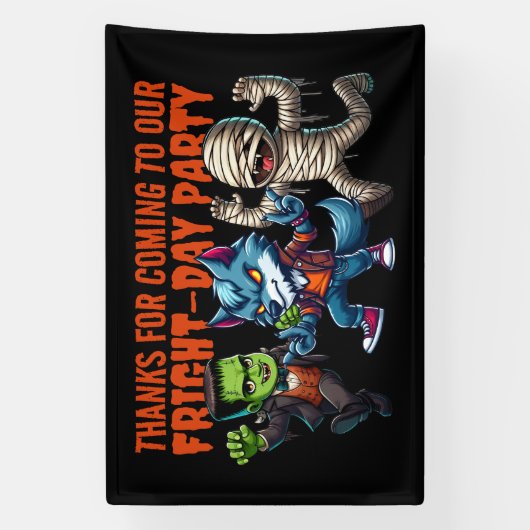 キュートモンテリフィックファライトデイハローウィンパーティ 横断幕 (縦)