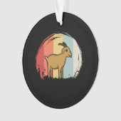キュートヤギレトロ オーナメント (正面)