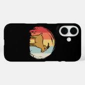 キュートヤギレトロ Case-Mate iPhoneケース (裏面 (横))