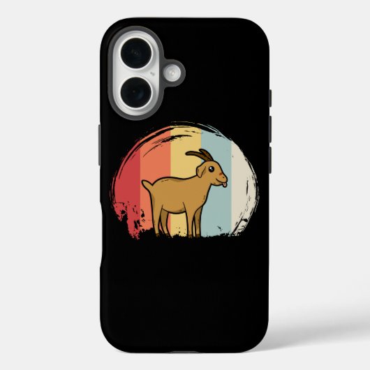 キュートヤギレトロ Case-Mate iPhoneケース (裏面)