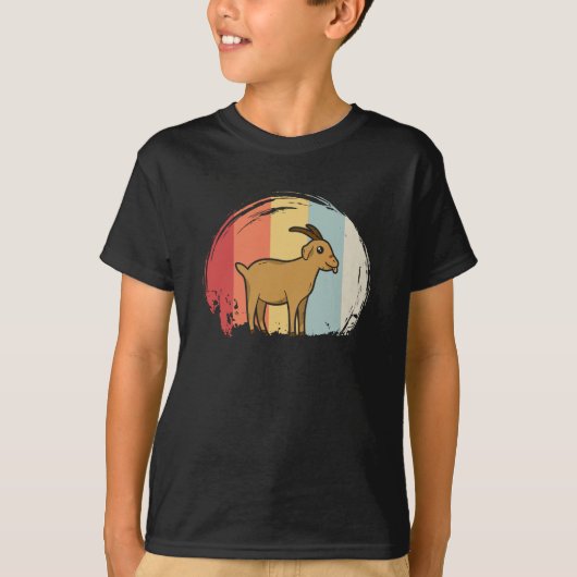 キュートヤギレトロ Tシャツ (正面)
