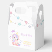 キュートユニコーンスターズバナーファンタジー誕生日 フェイバーボックス (オープン)