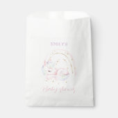 キュートユニコーンベビーシャワーパステル紙好意バッグ フェイバーバッグ (正面)