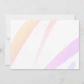 キュートユニコーンマジカルガール誕生日 招待状 (裏面)