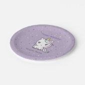 キュートユニコーン誕生日紙プレート ペーパープレート (アングル)