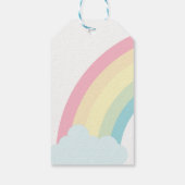 キュートユニコーン顔ガールズ誕生日 ギフトタグ (裏面)