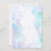 キュートユニコーン5位誕生日招待状 招待状 (裏面)