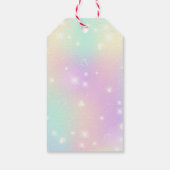 キュートユニコーン&シルバースターズ誕生日 ギフトタグ (裏面)