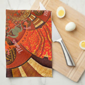 キュートユニークキリン動物ハクナマタタデザイン キッチンタオル (四つ折り)