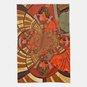 キュートユニークキリン動物ハクナマタタデザイン キッチンタオル (縦)