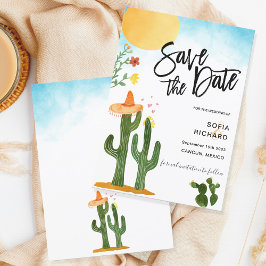 キュートユニークデスティネーションメモダンキシコスタイル 招待状