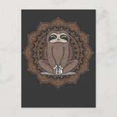 キュートヨガスロース仏教の瞑想エクササイズ ポストカード (正面)