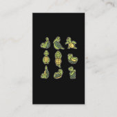 キュートヨガタートルシー動物愛好家 名刺 (正面)