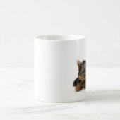 キュートヨークシャーテリアの子犬 コーヒーマグカップ (中央)