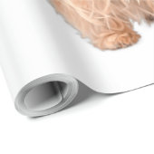 キュートヨークシャーテリアサンタハットヨークシャーテリア子犬ギフト ラッピングペーパー (ロールコーナー)