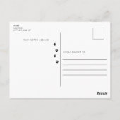 キュートヨークシャーテリアテリアはがき ポストカード (裏面)