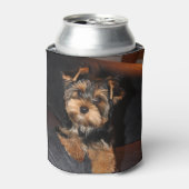 キュートヨークシャーテリアパピードッグ 缶クーラー (缶正面)
