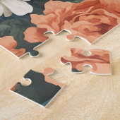 キュートヨークシャーテリアパピーフローラ ジグソーパズル (側面)