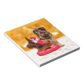 キュートヨークシャーテリアメリークリスマス ノートパッド (アングル)