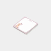 キュートヨークシャーテリアー誕生日ポストイットノート ポストイット (アングル)