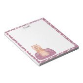 キュートヨークシャーテリアー誕生日メモ帳 ノートパッド (アングル)