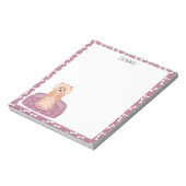 キュートヨークシャーテリアー誕生日メモ帳 ノートパッド (回転)