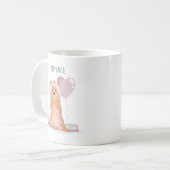 キュートヨークシャーテリアー誕生日 コーヒーマグカップ (正面左)