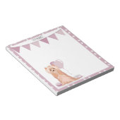 キュートヨークシャーテリアー誕生日 ノートパッド (アングル)