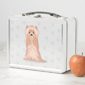 キュートヨークシャーテリアー誕生日 メタルランチボックス (インサイチュ)