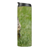 キュートヨークシャーランニングテリアズスルーグラス タンブラー (回転右)