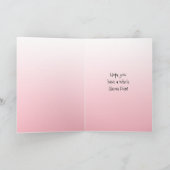 キュートラおもしろいマユーモアハッピーバースデー カード (内部)