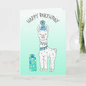 キュートラおもしろいマユーモアハッピーバースデー カード (正面)