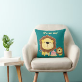 キュートライオンアンドベビークブ子供の誕生日 クッション (椅子)