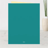 キュートライオンアンドベビークブ子供の誕生日 サンキューカード (裏面)