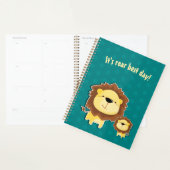 キュートライオンアンドベビークブ子供の誕生日 プランナー手帳 (ディスプレー)